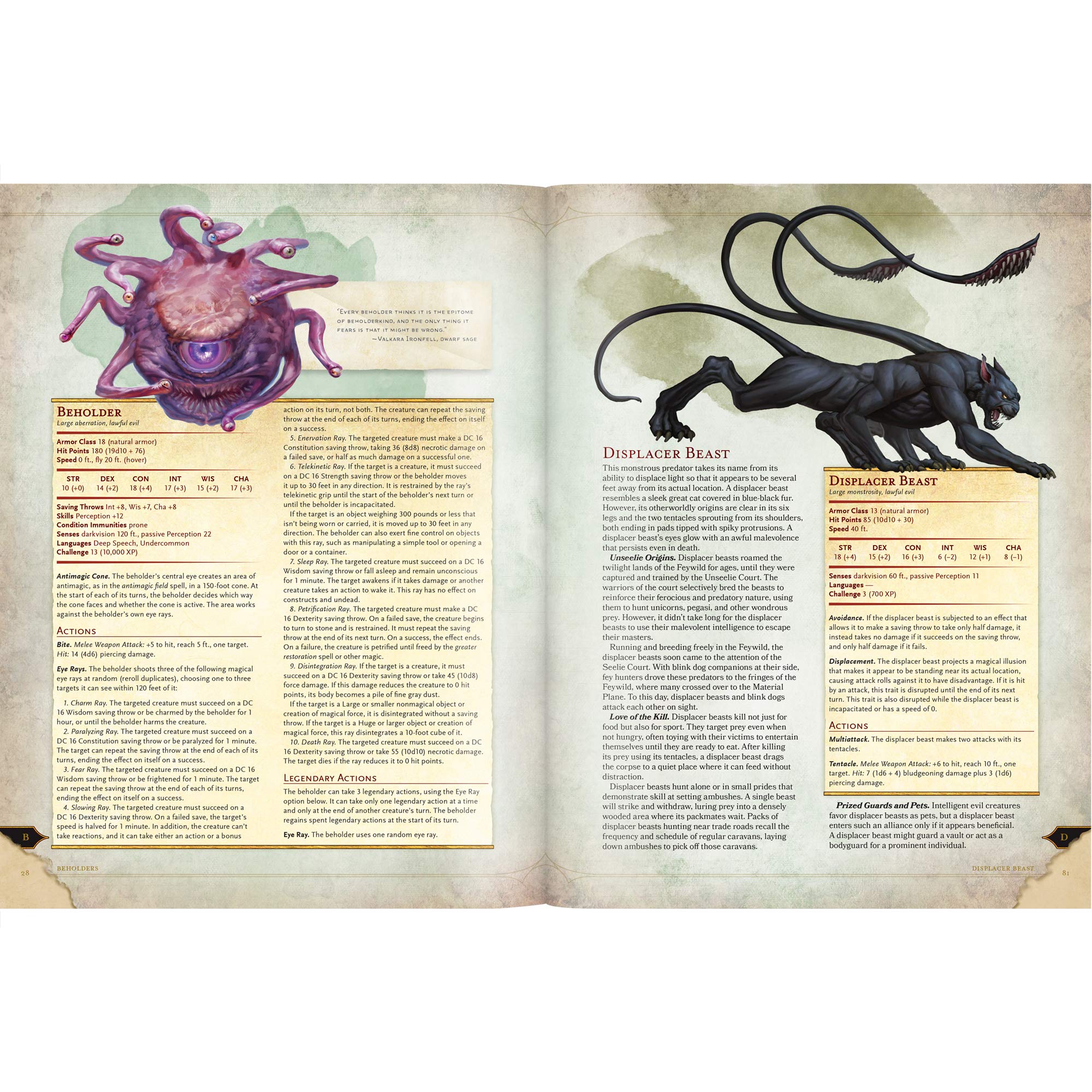 D D 5e Printable Monster Manual Download
